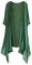 CuLtP Cardigan Lungo A Cascata da Donna Bolero Aperto sul Davanti Alza Le Spalle Top Giacca Estiva Leggera Spolverino Cardigan Casual Beach Cover Up Camicetta Cappotto Verde Scuro M