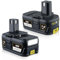 PDstation P108 7.0Ah 2Pack Replacement for Ryobi Battery 18V Li-ion with LED Indicators Compatible with Ryobi 18V Battery P108 RB18L15 RB18L50