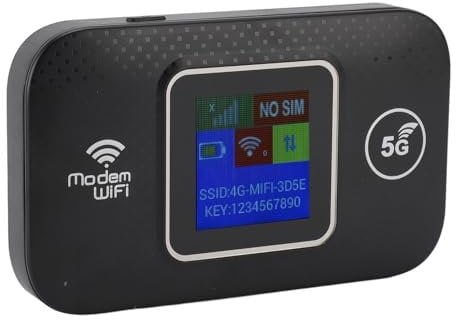 4G Sim Card Router, USB Powered, Modem Sim Card, USB Sim Adapter, 300 Mbit/s High Speed Sharing of Up to 10 WiFi Devices 4G Mobile WiFi for Europe