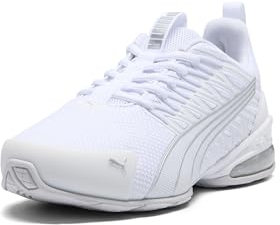 PUMA Women's Voltaic Evo Cross Trainer Sneaker, Puma White-puma Silver, 8 UK