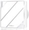 Hon&Guan 100mm Bathroom Extractor Fan with Humidity Sensor, Timer Overrun Delay and Interval Time Setting, Glass Cover Automatic Operation 10W 95m³/h Silent 4 Inch Ventilation Fan