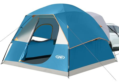 UNP 3 m x 3 m x 213,4 cm 6 Personen SUV Kuppelzelt für Auto Camping, klassischer Stil, fahrzeugmontiertes Zelt mit Regenfliege, 4 Jahreszeiten, wasserabweisend, Polyester, einfach aufzubauen