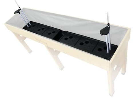 VegTrug Bewässerungsset für Hochbeet Wall Hugger 1,8 m - 17-Liter-Reservoir | Kapillarbewässerung mit Wasserstandsanzeige - spart Wasser - erhält Nährstoffe - fördert gesundes Wurzelwachstum