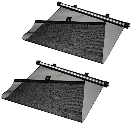 ibasenice Pare-Soleil Rétractable Automatique 2Pcs pour Voitures Protection Solaire Anti-Chaleur Facile à Installer Volets pour Vitres Latérales