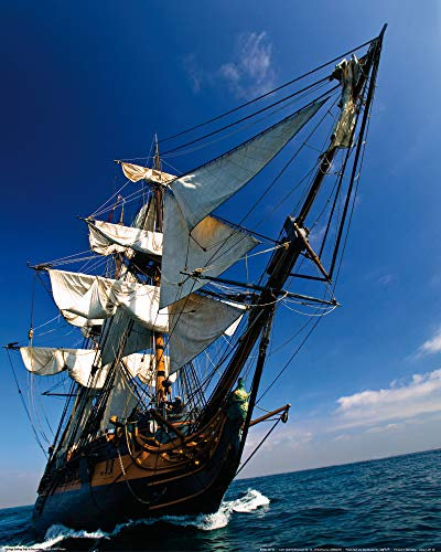 1art1 Piraten Poster Segelschiff I Kunstdruck Bild 50x40 cm