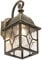 Qazqa - Landhaus I Vintage Romantische Außen Wandleuchte Bronze - London I Außenbeleuchtung - Aluminium Würfel I Quadratisch - LED geeignet E27