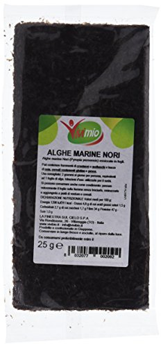 Vivimio, Nori in fogli alghe per sushi bio, 25g