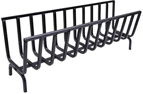 Fonderia Bongiovanni | Brucialegna | porta legna | portalegna da interno | portalegna da esterno | braciere | in ferro per camino e barbecue (cm 87x25x32h)