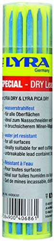Lyra Bleistiftminen, Mine blau, 12 Stück, für alle Oberflächen geeignet, Farbe abwischbar – 4490051