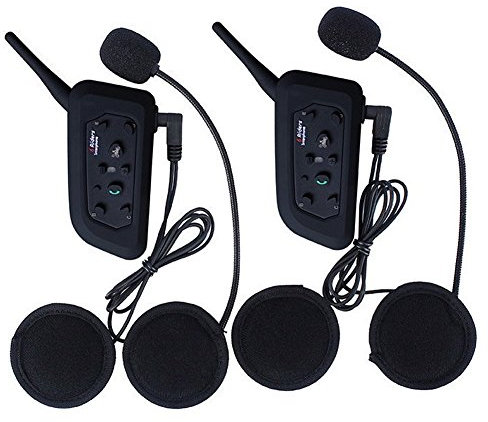 V6 BT Cuffie per interfono Bluetooth Headset 1200M Sistema di comunicazione senza fili Bluetooth (V6 * 2)