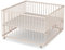 Sämann Laufstall Baby 120x120 cm | TÜV geprüft 2023 | stufenlos höhenverstellbar | Laufgitter XXL Premium | Babybett aus Holz | Krabbelgitter Komplettset natur