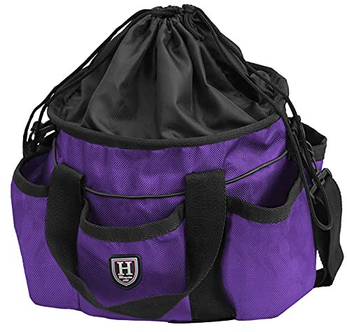 Harrison Howard Premium Pferdepflege-Organizer Tasche für Pferdepflege, Royal Purple