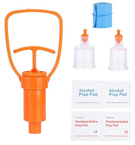 EVTSCAN Schlangenbiss-Kit Bienenstich-Kit Outdoor-Rettung Notfall-Venom-Aspirationspumpe Erste-Hilfe-Sicherheit Schlangenbienenbiss-Saugen-Tool-Kit