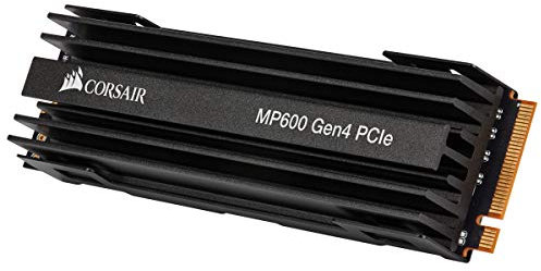 Corsair Force Series MP600 500GB Gen4 PCIe x4 NVMe M.2 SSD (Jusqu'à 4,950MB/s en Lecture Séquentielle et 2,500MB/s en écriture Séquentielle, 3D TLC NAND Haute Densité, M.2 2280 Form Factor) Noir
