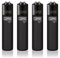 Original Clipper Feuerzeuge Einfarbig 4er Set (z.B. Soft Touch, Crystal, Metalic, solid Fluro) + 1 Clipper DHOBIA Feuerzeug GRATIS (Soft Touch S.E. 2 - Schwarz)