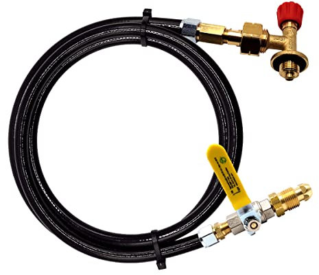 DN Autogas Parts LPG Camping Gasflasche Nachfüllset Fernbefüllung Gasflasche mit LPG-Adaptern 4 Meter