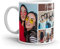 EKAM Personalised Mug for Friends - Custom Add Up to 6 Photos With Message, Friendship Gifts for Women, Birthday Gifts for Bestfriend, 11oz