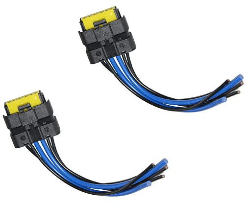 VHEUHZ 2 Prise Faisceau de câblage pour Module moteur de lève-vitre compatible avec Renault Megane 2 Grand Scenic Clio 3 espace 4 Laguna 288887 440746