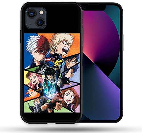 Schutzhülle kompatibel mit Magsafe für Apple iPhone 13 (6,1) Manga My Hero Academia, Schwarz