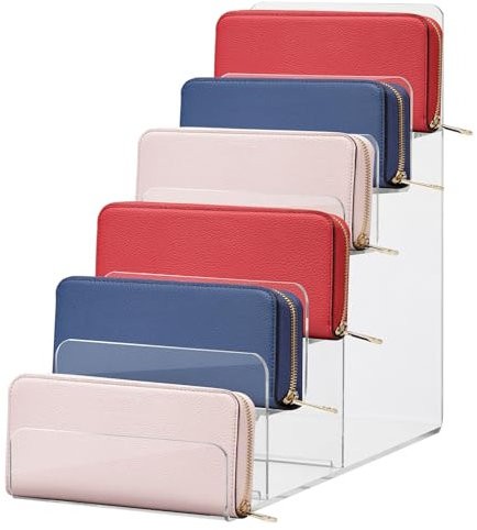 STOBAZA Acryl Riser Ausstellungsregal 6-stöckiges Display Erhöhung-Pop-Figuren Display Ständer große Erhöhungen für Cupcake Organizer Make up Kollektion Arbeitsplatte Schreibtischplatte