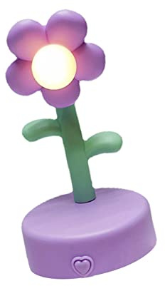 predolo Kreative Blumentischlampe, Nachtlicht, moderne Schreibtischlampe, dekorative Nachttischlampe für Wohnzimmer, Schlafzimmer, Partydekoration, Violett