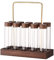 kowaku 10 Pieces Single Dose Coffee Bean Cellar Tube Glass Coffee Beans Storage Containers Espresso Bean Storage Set