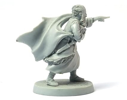 Brother Vinni St.Brendan, Priest, Monk Wargame Miniature SAGA 28mm, Resin, Grey
