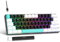 UK Layout 60 Prozent Gaming Tastatur, 62-Tasten Verkabelte Mechanische Anti-Ghosting Linear Brown Switches Tastatur mit ABS Tastenkappen, 14 RGB Hintergrundbeleuchtung für Computer/Laptop-Schwarz Weiß