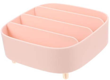 POPETPOP Organizer Da Scrivania Per Cosmetici Con Scomparti Rimovibili Scatola Porta Ombretti Per Trucco e Bellezza Design Funzionale e Salvaspazio Per Bagno e Comò