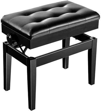 ZYJIX Braune Duet-klavierbank Mit Stauraum – Echtleder-klavierhocker Für Erwachsene – Instrumentalaufführung Und -übung – Schminktischhocker(Color:C)