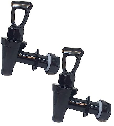 2 Pcs Universal Water Dispenser Tap Replacement, Plastic Push Type Dispenser Faucets for Hot Cold Water Beer Wine Juice Bottle Bucket