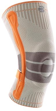BAUERFEIND Rodillera para senderismo Outdoor Knee Support, 1 vendaje unisex para senderismo, mano derecha e izquierda, correa ajustable individualmente, lana merino