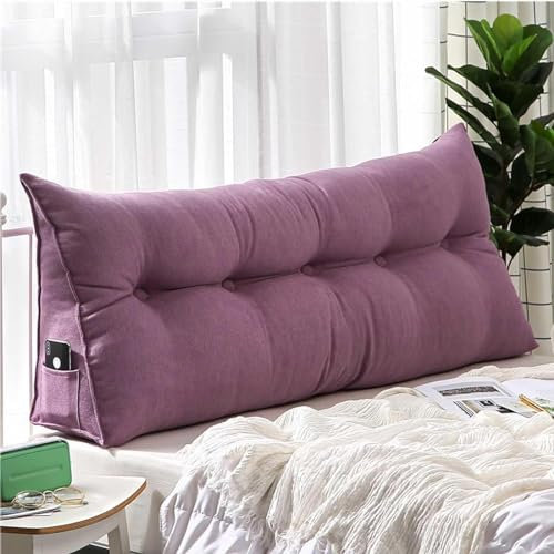 YSZBD Rückenkissen Keilkissen für Bett und Sofa, Lendenkissen, Bett-Rückenstütze Keilform Rückenstützkissen Stützkissen Sitzkissen für Bett Sofa Kopfteil Lesekissen,G-60x50x20cm