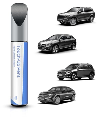 PARTS4EV 992/7992 Selenit Grau Metallic Ausbesserungsfarbe für Mercedes-Benz C/E/G/S/SL/CLS/GLC/GLE/GLS/SLC/2016 SLK Series– Exakte Übereinstimmung – Ausbesserung von Kratzern und Abplatzungen