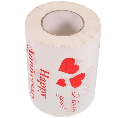 Taschentücher zum Valentinstag, Dekoration, lustige Serviette, unbehandeltes Holz, Zellstoff, Herz, Badezimmerzubehör (10 Rollen)