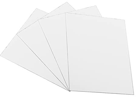 Cabilock 4stücke Selbstklebende Acrylspiegel Fliesen Wanddekoration Für Badezimmer Schlafzimmer Hotel Klare Bruchsicher Flexibel Und Einfach Anzubringen