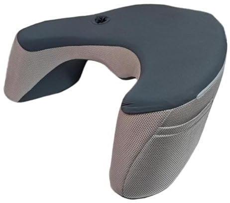 KESOTO Kissen für Das Lesen Im Bett, Gaming Kissen für Den Schoß, Kissen für Armlehnen von Erwachsenen, Schreibtischkissen Aus Memory Foam, Tiefes Blau