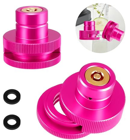 2 Stück CO2 Quick Adapter, CO2 Schnelladapter kompatibel mit Duo/Terra/Art/E-Duo/Crystal 3.0/Gaia Sprudelwassergeräte, Quick Adapter für CO2 Zylinder mit TR21-4 Gewinde, 60L CO2 Zylinder, mit gasket