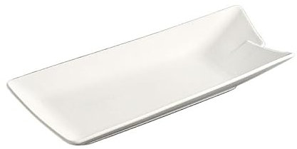 CHICKEN Dinnerware Plates Japanese Long Plate Sushi Plate Large Skewer Plate Ceramic Western Plate Rectangular Plate Steamed Fish Plate Smooth Dinner Plate(L)