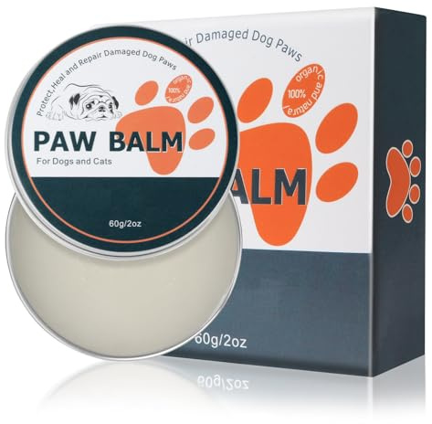 SteriMedo Pfotenbalsam für Hunde & Katzen 60 g, Natürliche Pfotenpflege mit Bienenwachs, Aloe & Kokosöl, gegen rissige & trockene Ballen, Leck sicher & vegan