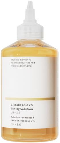 Glykolsäure 7% Toner - Klärendes Gesichtswasser bei Unreinheiten & Akne - Für fettige & Mischhaut - Peeling Wirkung für verfeinerte Poren - 250ml