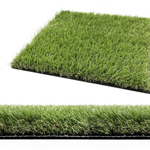 Synthetic Grass 30 mm Green Synthetic Grass Cuttable Draining Artificial Grass Mod. High Grass, 1 x 1 m