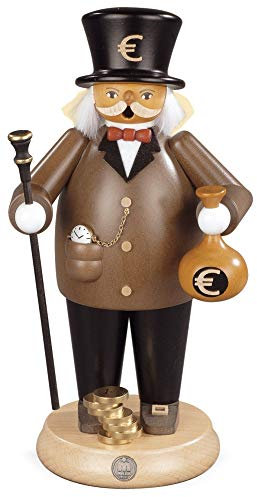Mueller Räuchermann Banker, 25 cm hoch, original Erzgebirge Seiffen