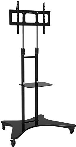 HFTEK® ST31 TV Supporto staffa TV stand supporto da terra con ruote per Monitor LCD LED Plasma 37-60 fino a 81 kg