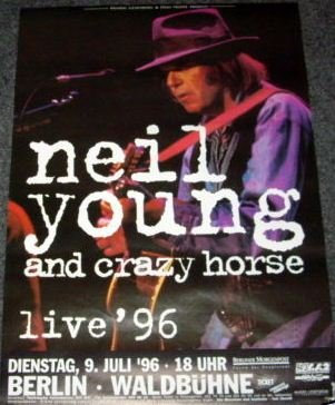 Neil Young – Live Tour 1996 – 50 x 70 cm zeigt/Poster