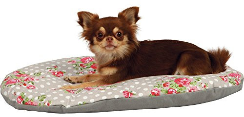 Trixie 37212 Kissen Rose, taupe/weiß