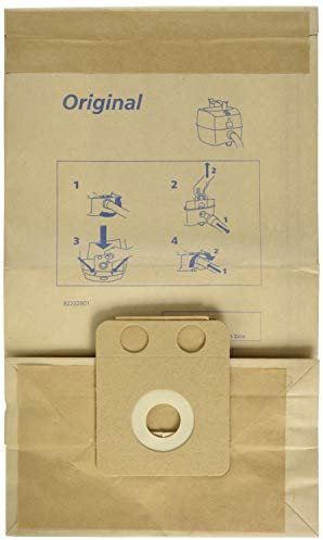 Nilfisk 82222800 - Pack de 5 bolsas de papel (4.5 L) para Family