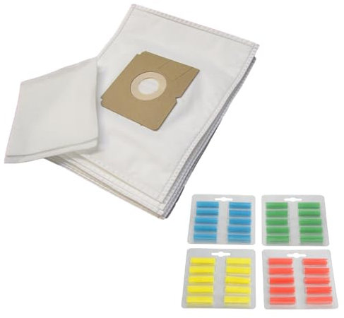 JaTop 10 Staubsaugerbeutel inkl. Duft kompatibel mit Swirl A06 / A 06, geeignet für Progress PC 2210, 2230, 2260, 2261, 2265 wie Swirl A06 (614_10 + 10x Rosenduft)