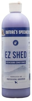 Nature's Specialties EZ Shed Conditioner für Hunde - Entfernt Unerwünschte Haare & Befeuchtet die Haut - Verringert das Scheuern - Pflegt das Fell des Hundes - Herrlicher Duft, 473ml