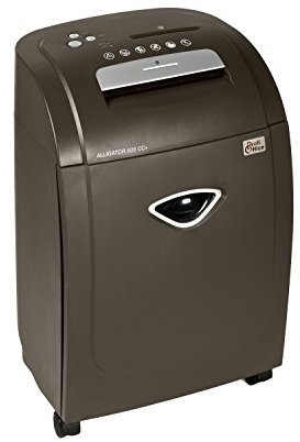 ProfiOffice® Aktenvernichter Alligator 608 CC Plus, 8 Blatt, 2 x 8 mm Kreuzschnitt, CD`s/Kreditkarten (91933)